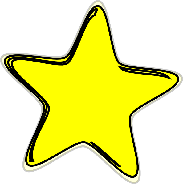 Download Free Printable Clipart And Coloring Pages - Star Clipart Yellow,  HD Png Download - 594x595(#19828) | PNG.ToolXoX.com