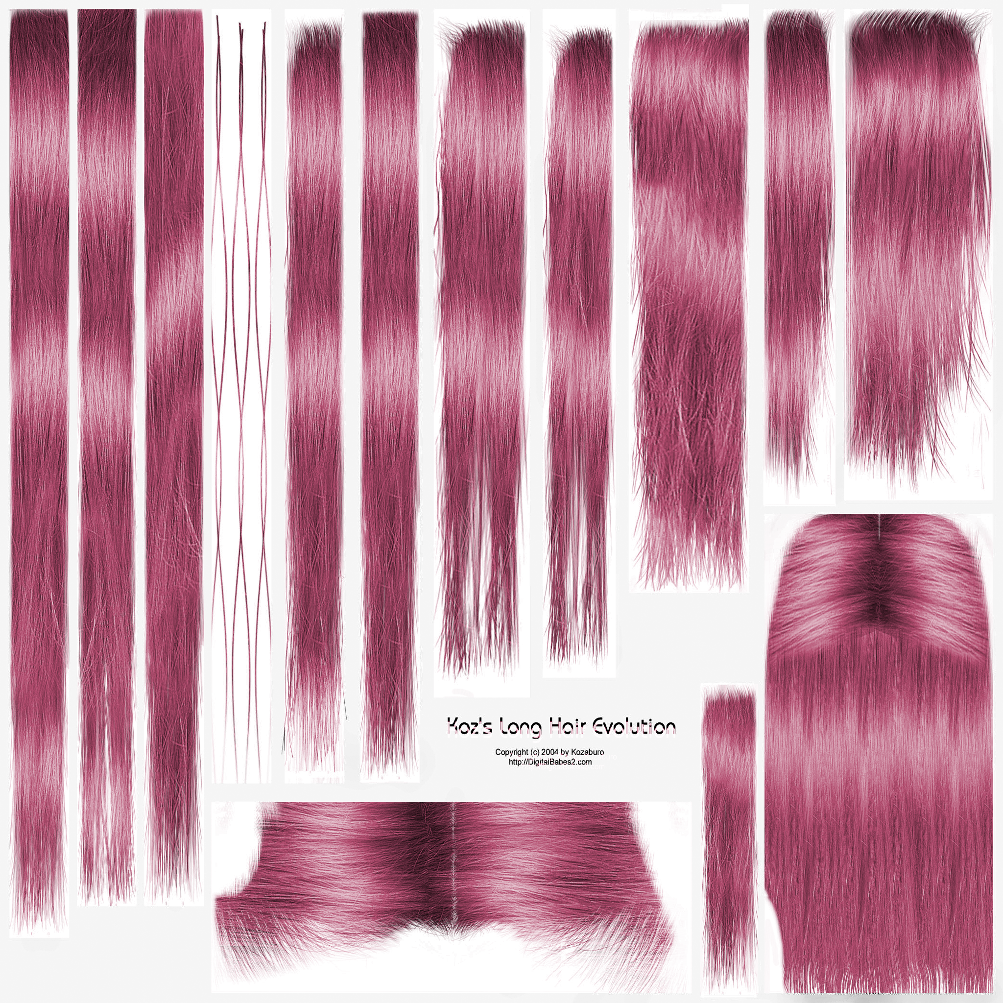Hair Texture Png - Long Hair With Texture, Transparent Png - red hair png