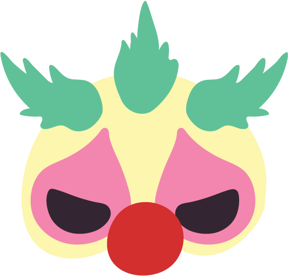 Creepy Clown Mask , Png Download, Transparent Png 571x546(1532734