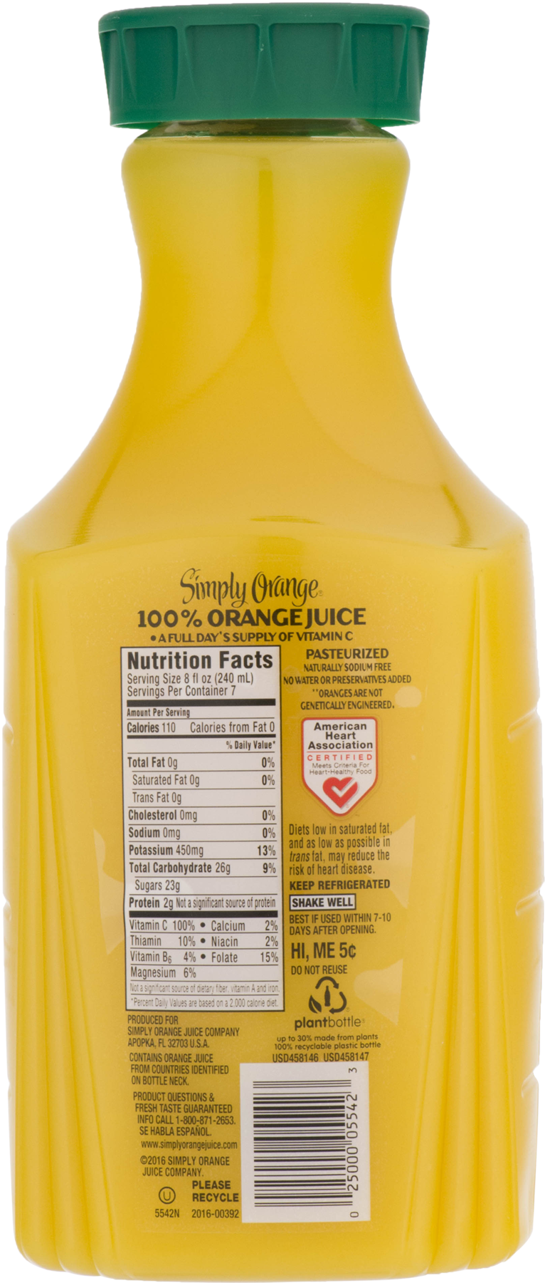 Simply Orange Juice Drink, Pulp Free - 32 fl oz