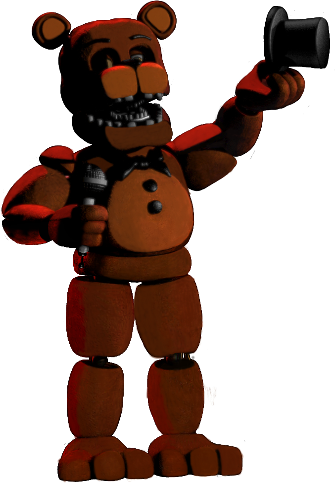 Unwithered Freddy Fnaf 2 Something Scary, Fnaf Characters, - Fnaf 2  Unwithered Freddy, HD Png Download - 748x1052(#1721031)