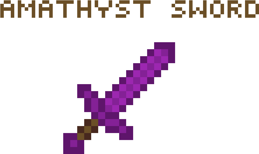 Pixilart - Minecraft sword by ThunderNL