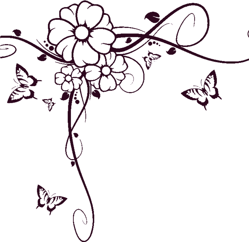 Clip Art Black And White Stock Corner Swirl Clipart - Fancy Corner Border  Design, HD Png Download - 1024x1024(#1996254) | PNG.ToolXoX.com