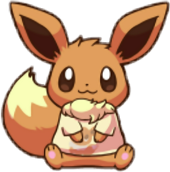 eevee #pokemon #kawaii - Imagenes De Kawaii Eevee, HD Png Download -  552x558(#4467740)