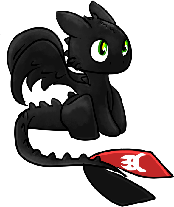 How To Train Your Dragon - Cute Easy Drawings Of Toothless, HD Png Download  - train cartoon png - Transparent Png Download (#4635962) - PngFind