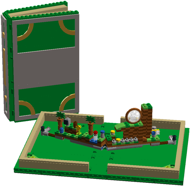 Sonic's Green Hill Zone - Lego Green Hill Zone, HD Png Download