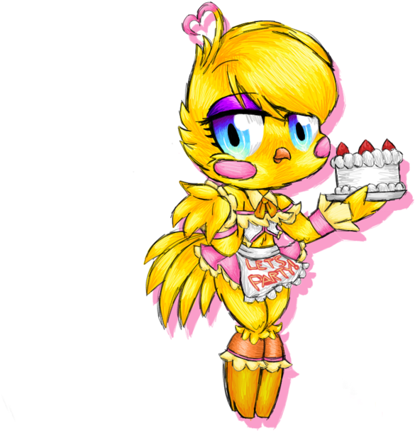 Fnaf Chibi Toy Chica Design By Sarah15378 - Fnaf Toy Chica Chibi, HD Png Download - fnaf chica png