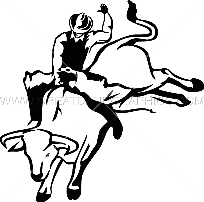 Image Result For Rodeo Drawings Easy Bull Riding - Bull Rider Clip Art, HD Png Download - bull riding png