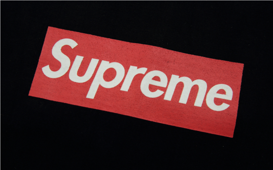 Supreme Plain Logo T Shirt Black - Supreme T Shirt Roblox Png