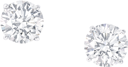 Diamond Earrings Png - Transparent Diamond Earring Png, Png Download - diamond earrings png