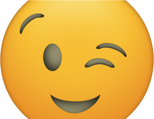 Emoji Face Clipart Winky - Winky Face Emoji Png, Transparent Png