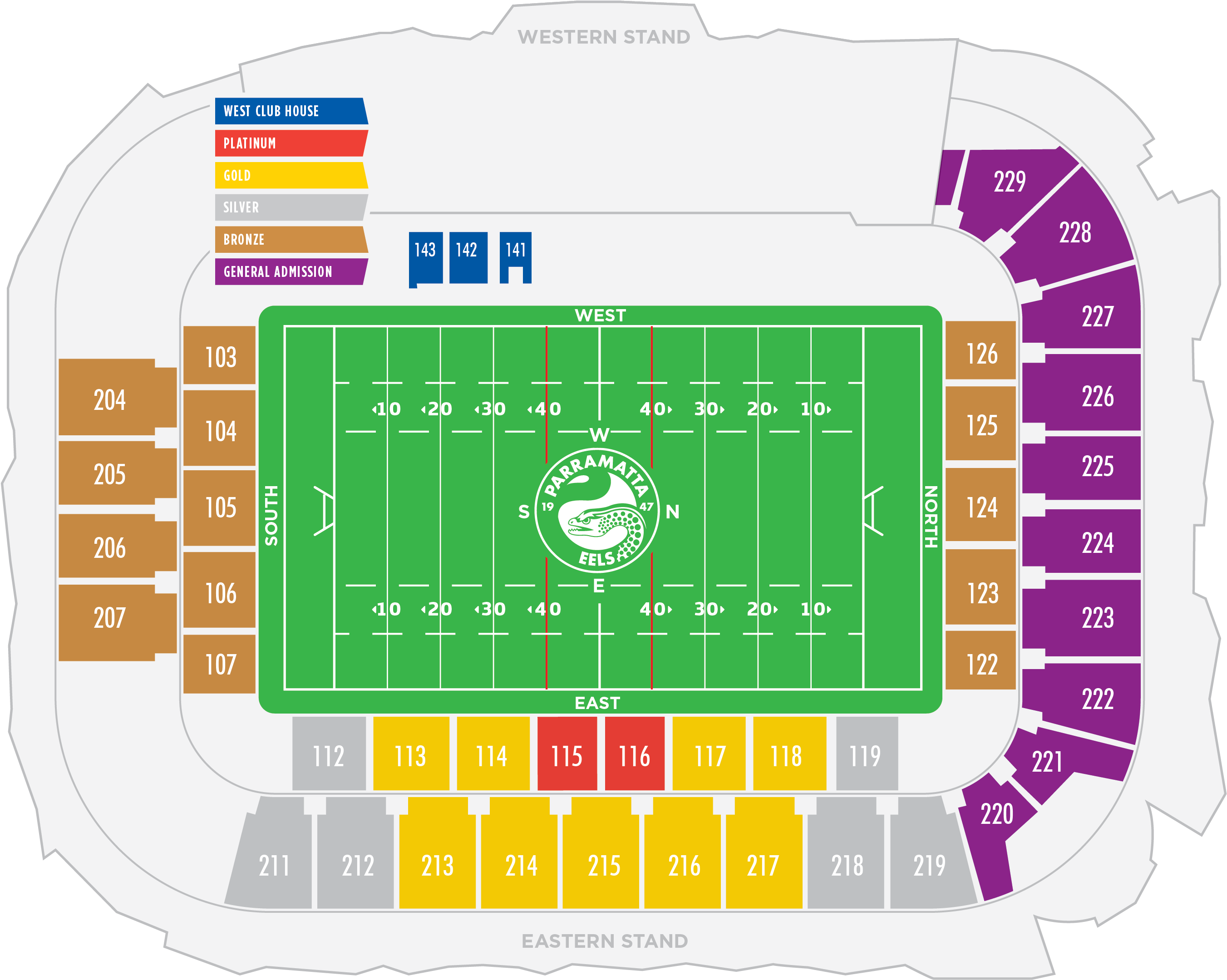 Western Sydney Stadium Map Hd Png