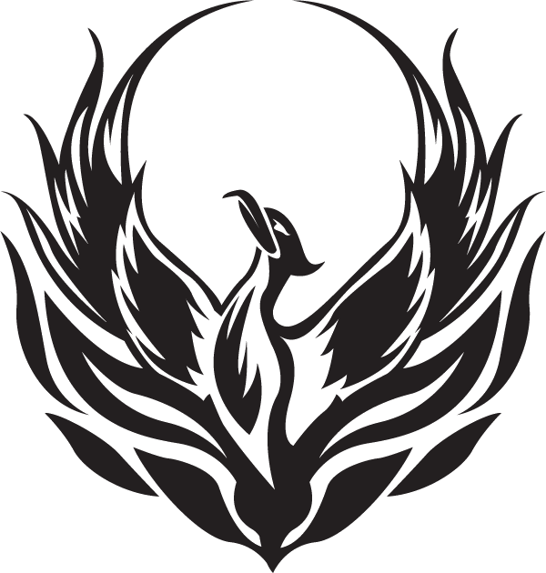 Blue Phoenix Logos Clipart Black And White Download - Phoenix Decal Roblox Transparent  PNG - 1400x1400 - Free Download on NicePNG