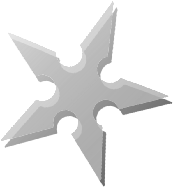 Ninja Star Png - Transparent Ninja Shuriken Png, Png Download - 594x641