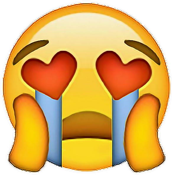 Crying Emoji With Heart Eyes , Png Download - Crying Emoji With Heart ...
