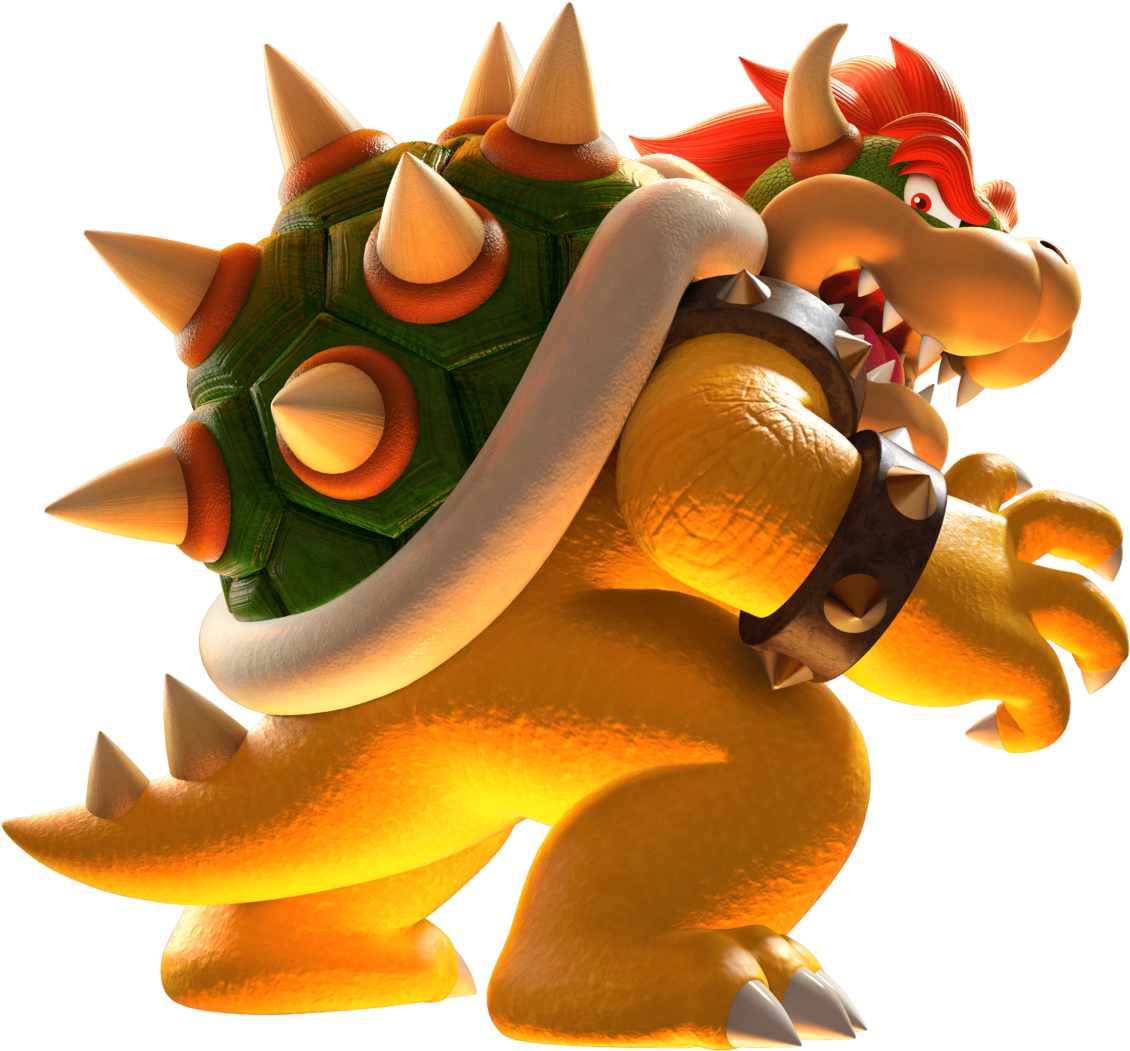 Bowser - - New Super Mario Bros U Bowser, HD Png Download -  594x553(#703612)