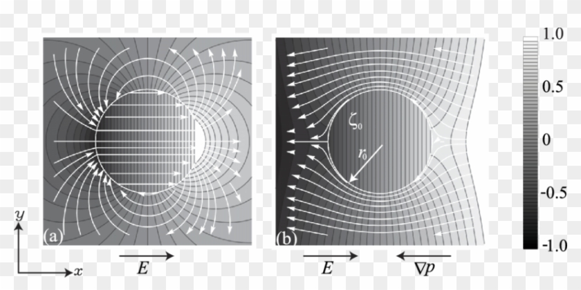The Pressure Distribution And Streamlines (white Lines) - Circle, HD ...