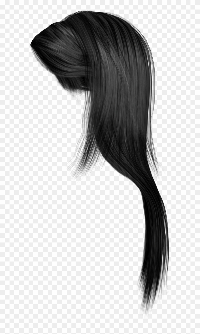 Vector Transparent Download Drawing On Hair - Anime Girl Hair Png