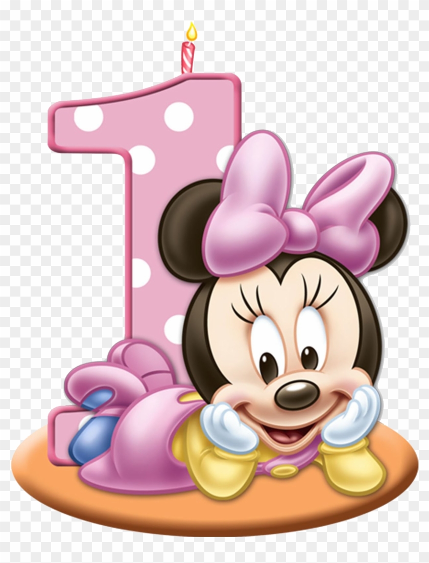 Download 1st Birthday Candle Png - Baby Minnie Mouse 1st Birthday ...