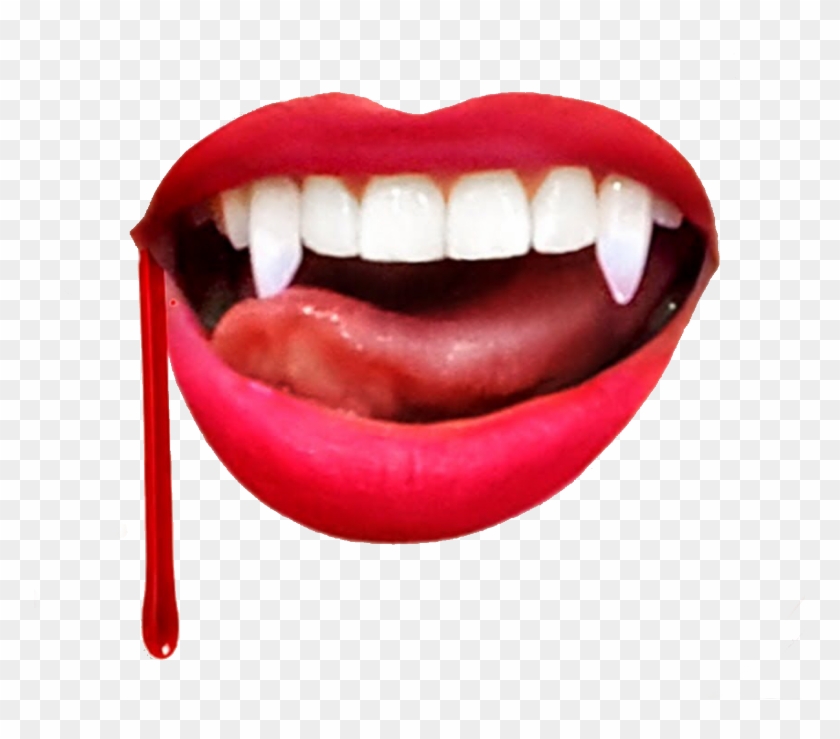 photo Transparent Monster Scary Mouth Png ftestickers fangs vampireteeth mouth