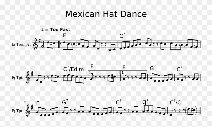 Mexican Hat Dance For Trumpet - Mexican Hat Dance Trumpet Notes, ...