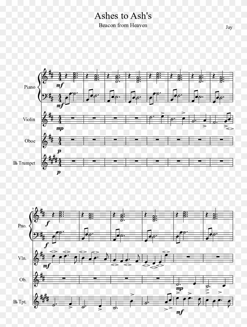 Print - Gourmet Race Sheet Music Trumpet, HD Png Download - 827x1169 ...