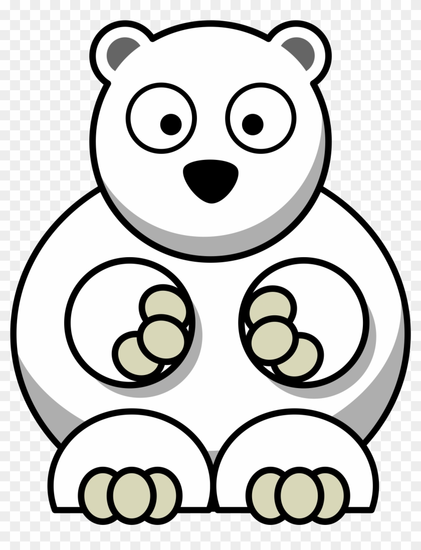 Full Size Of How To Draw A Cartoon Koala Bear Step - Cartoon Polar Bear, HD  Png Download - 2400x2400(#17432) - PngFind
