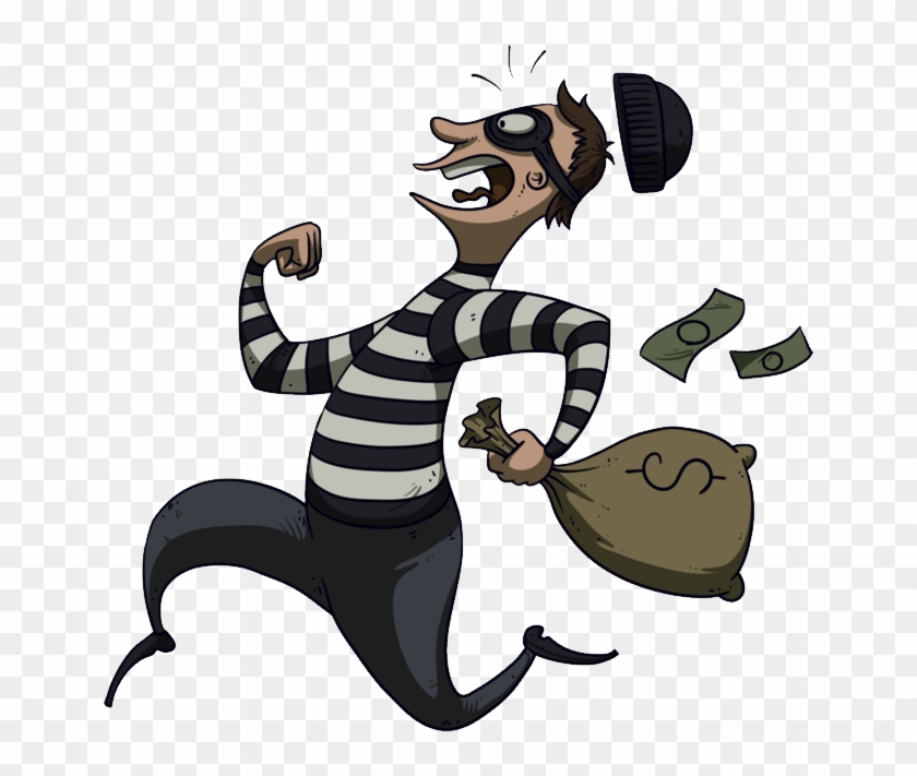 Thief, Robber Png - Robber Running Away With Money, Transparent Png -  839x837(#103938) - PngFind