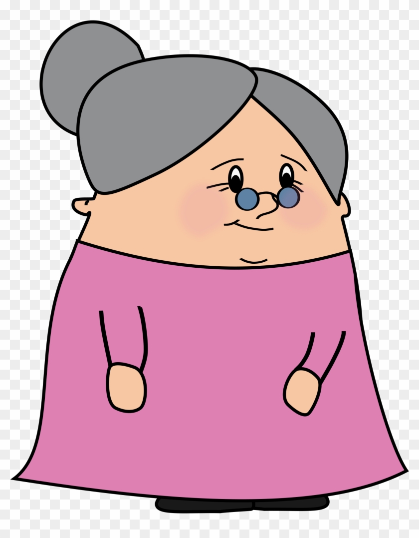 Enjoyable Lady Clipart Standing - Old Lady Cartoon Png, Transparent Png ...