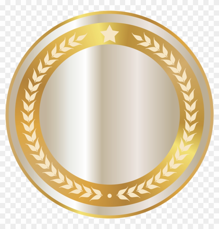 Golden Badge Png Photo - Transparent Background Gold Circle, Png Download -  1280x1263(#1005532) - PngFind