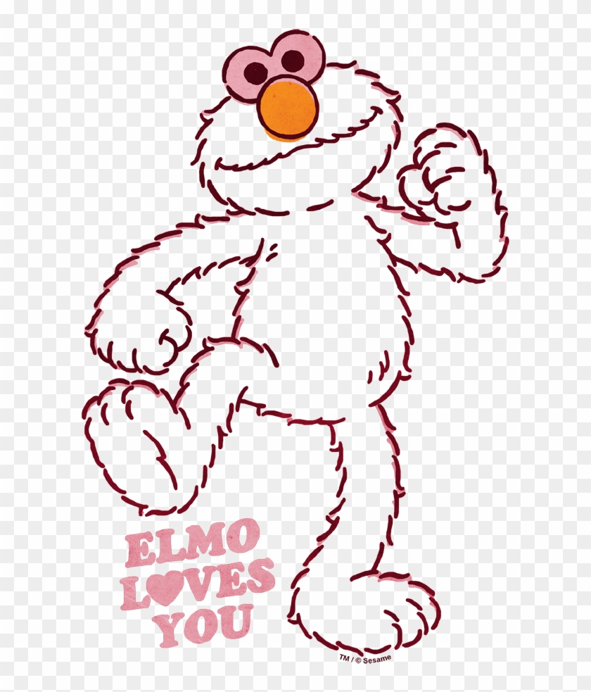 Sesame Street Elmo Loves You Men S Heather T Shirt Cartoon Hd