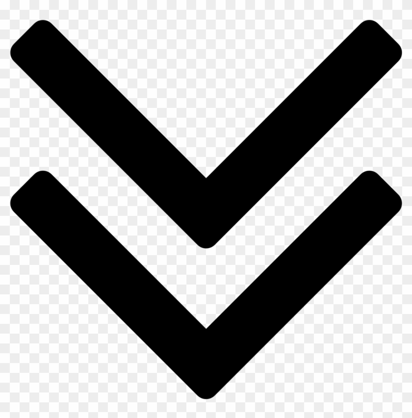 Download File Double Angle Svg Down Arrow Png White Transparent Png 2000x2000 1010538 Pngfind