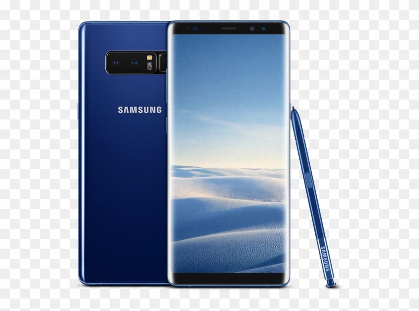 Mobile Phone Png - Samsung Galaxy Note 8 Blue, Transparent Png