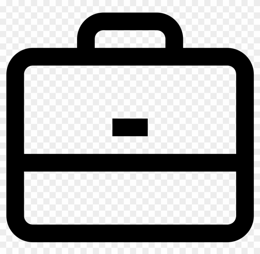 The Icon Shows A Briefcase That Is Closed With A Handle Suitcase Symbol White Png Transparent Png 1401x1301 1016972 Pngfind