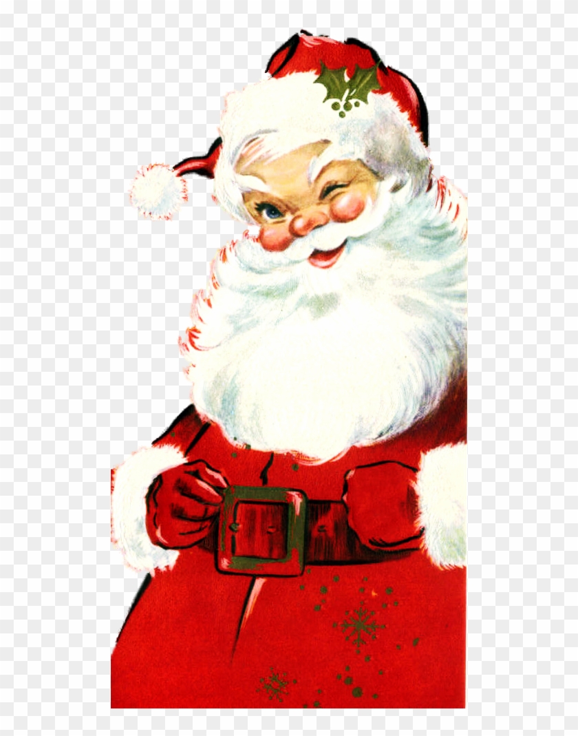My Favorite Santa Face - Vintage Christmas Santa Png, Transparent Png