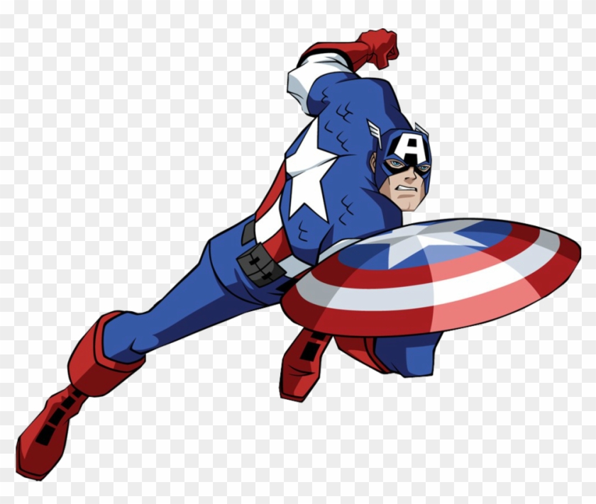 Captain America Clipart Marvel Avengers Alliance - Captain America Cartoon  Render, HD Png Download - 960x767(#1024155) - PngFind