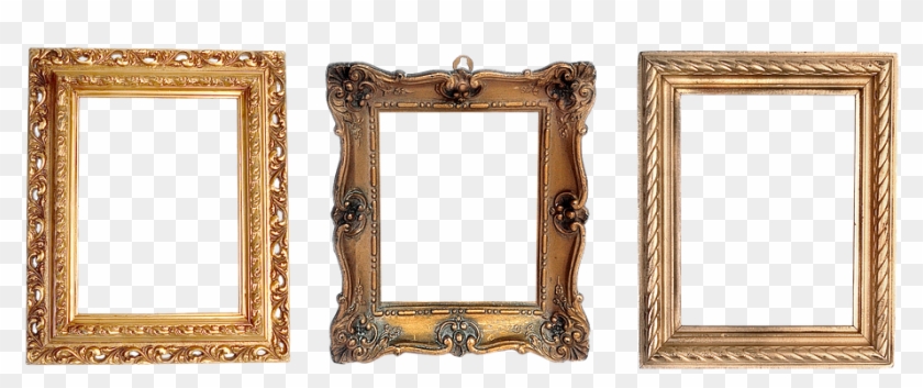 Framed Art For Your Wall Design Filigreed Gold Frame Frame Decal Transparent Background Hd Png Download 960x395 1028594 Pngfind