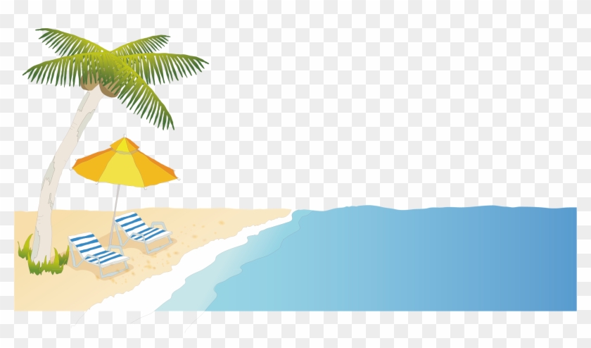 Beach Png - Cartoon Beach Transparent, Png Download - 2204x1193(#1029371) -  PngFind