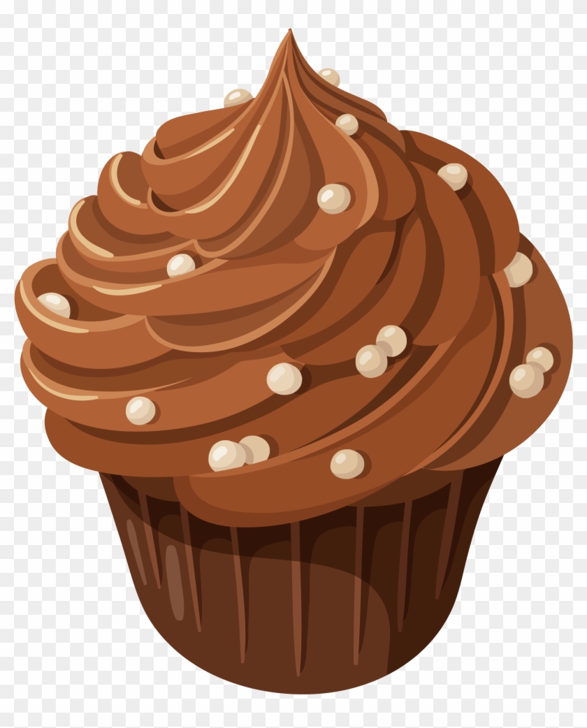 Chocolate Cake Png Image - Cartoon Chocolate Cupcake Transparent  Background, Png Download - 2509x2965(#1031753) - PngFind