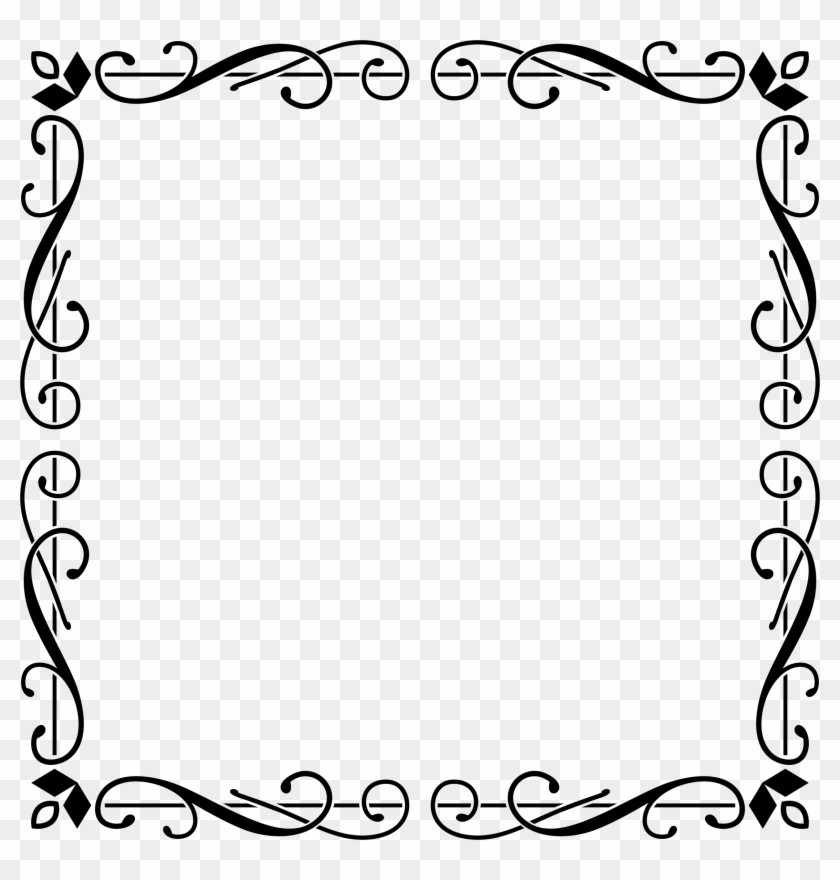 Borders And Frames Picture Frames Decorative Arts Ornament Black Elegant Frame Png Transparent Png 750x750 1041996 Pngfind