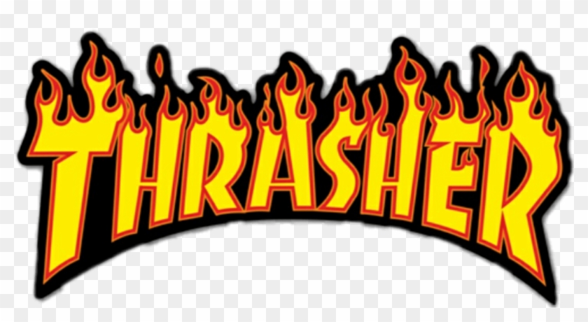 Thrasher - Sticker Rileyy - Thrasher Flame Logo, HD Png Download ...