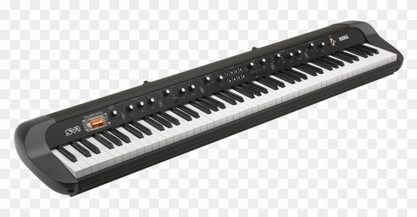 Vintage Keyboard Korg Sv1 88 Black HD Png Download 1000x400