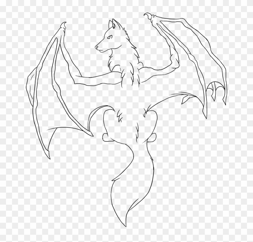 Drawn Devil Real Demon Dragon Winged Wolf Base Hd Png Download - demon devil horns roblox