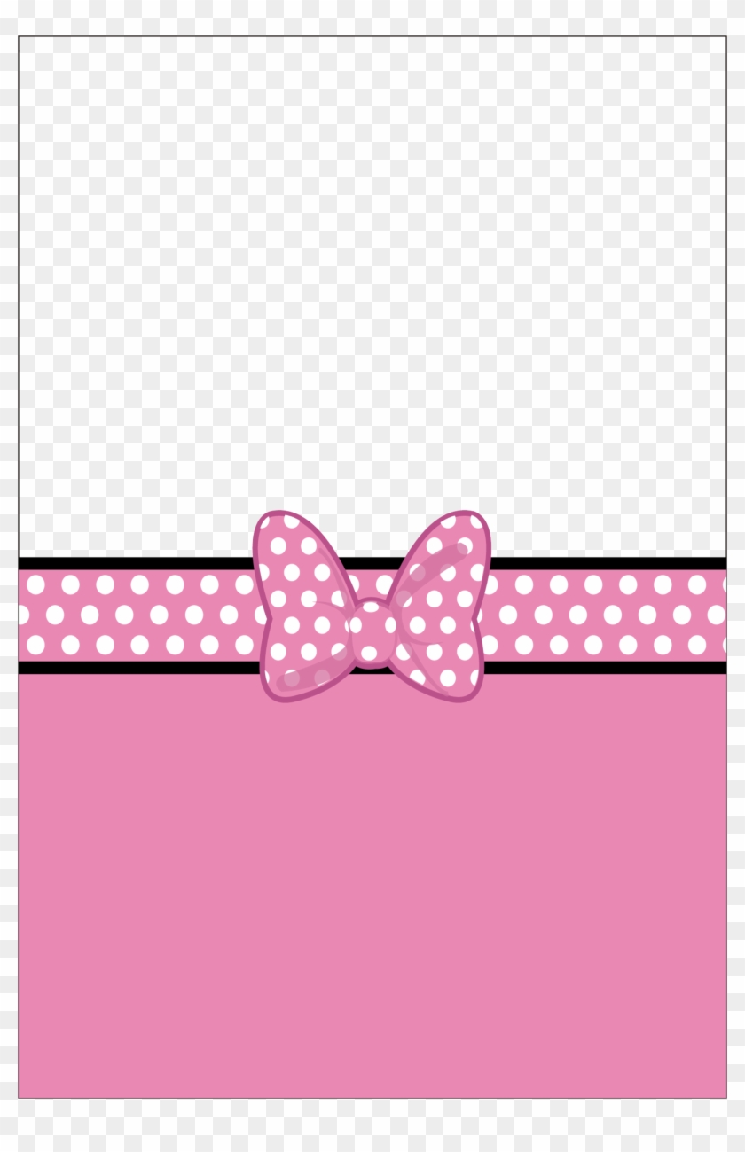 Pink Bow Invitation Similar Minnie Mouse - Polka Dot, HD Png Download -  2004x3004(#1066981) - PngFind