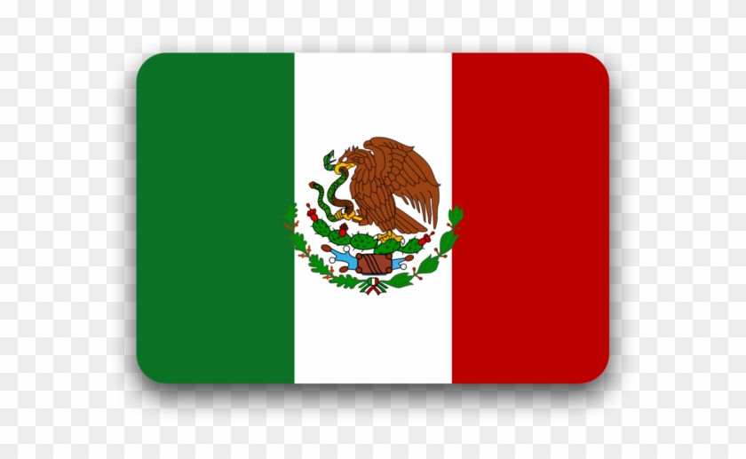 Bandera De México, Flat Style - Mexico Flag 2018, HD Png Download