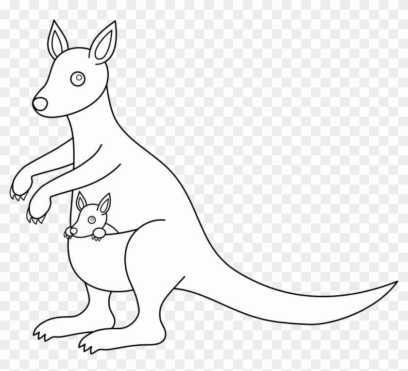 6956 X 6001 7 Kangaroo Clipart Black And White Png Transparent Png 6956x6001 Pngfind