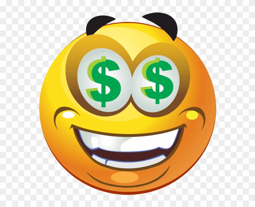 Dollar Eyes Smiley - Smiley Emoticon, HD Png Download - 600x600 ...