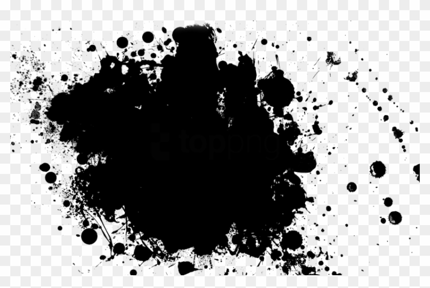 Download Free Png Dlpng Black Paint Splatter Png - 