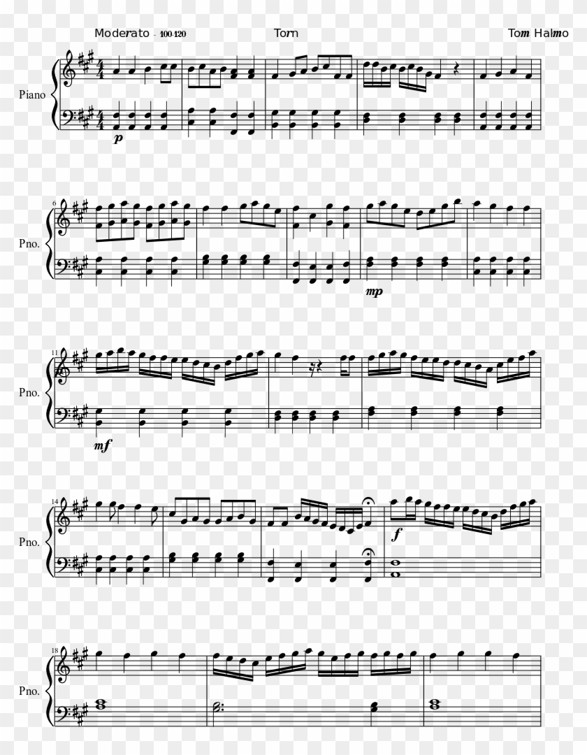 Print Song For Friends Little Busters Piano Sheet Hd Png