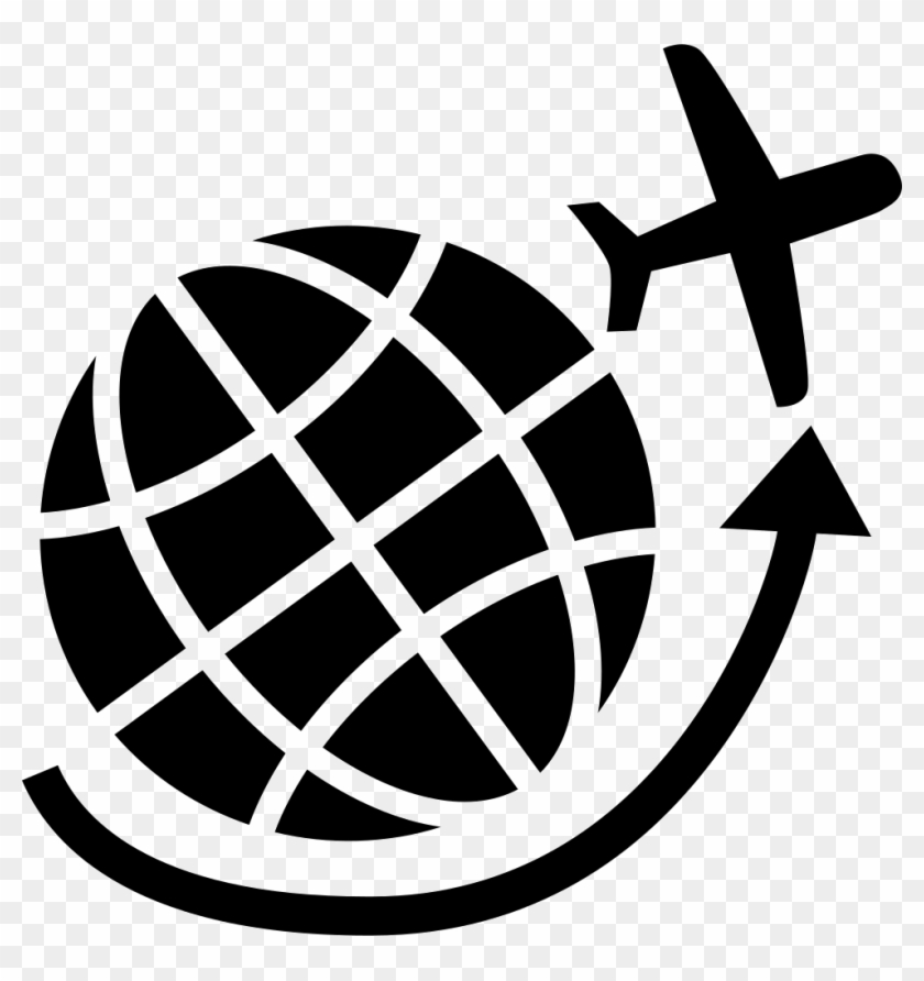 Earth With Airplane Logo, HD Png Download - 980x994(#1093915) - PngFind